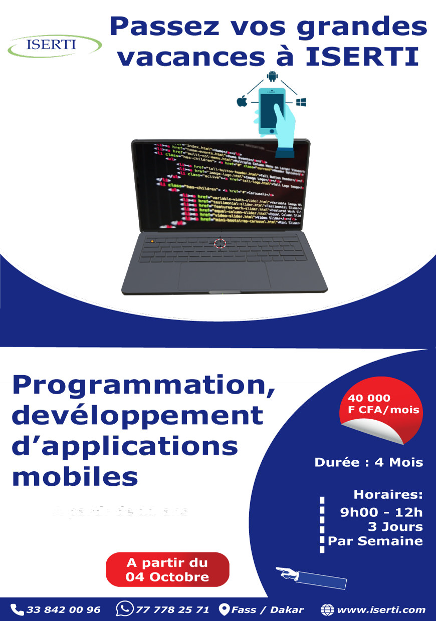 Développement d'applications Programmation